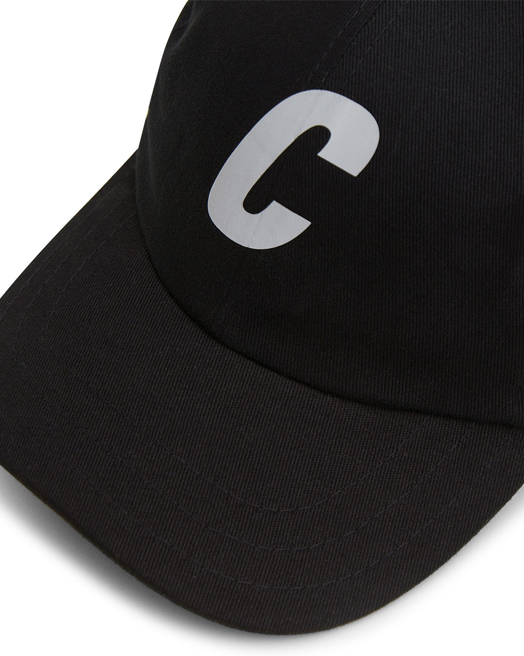Black & Silver 'C Logo' Classic Cap