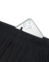 Black 'Space-O 5' Shorts