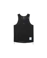 Black 'Space-O Singlet' Tank Top