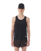 Black 'Space-O Singlet' Tank Top