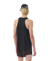Black 'Space-O Singlet' Tank Top