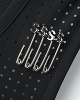 Black 'Space-O Singlet' Tank Top