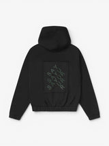 Black 'Strass' Zip Hoodie