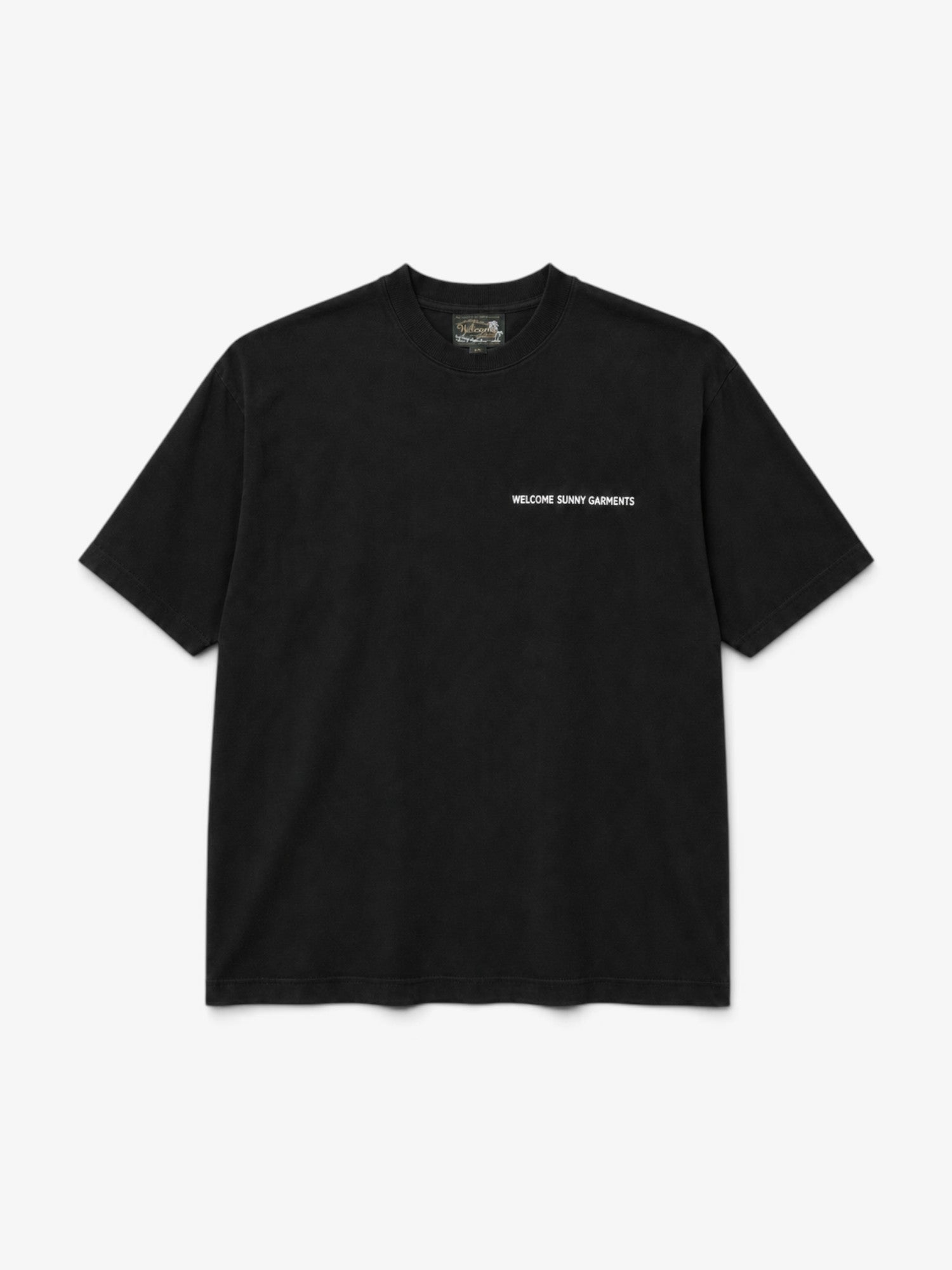 Black 'Tropical Resort' Boxy Tee