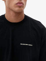 Black 'Tropical Resort' Boxy Tee