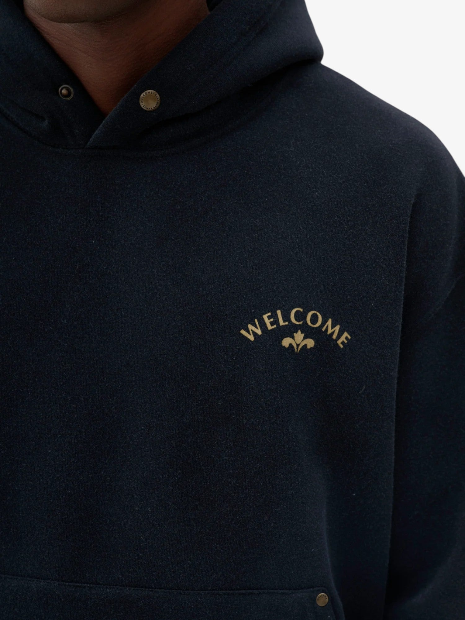 Black 'Tulipa' Boxy Hoodie