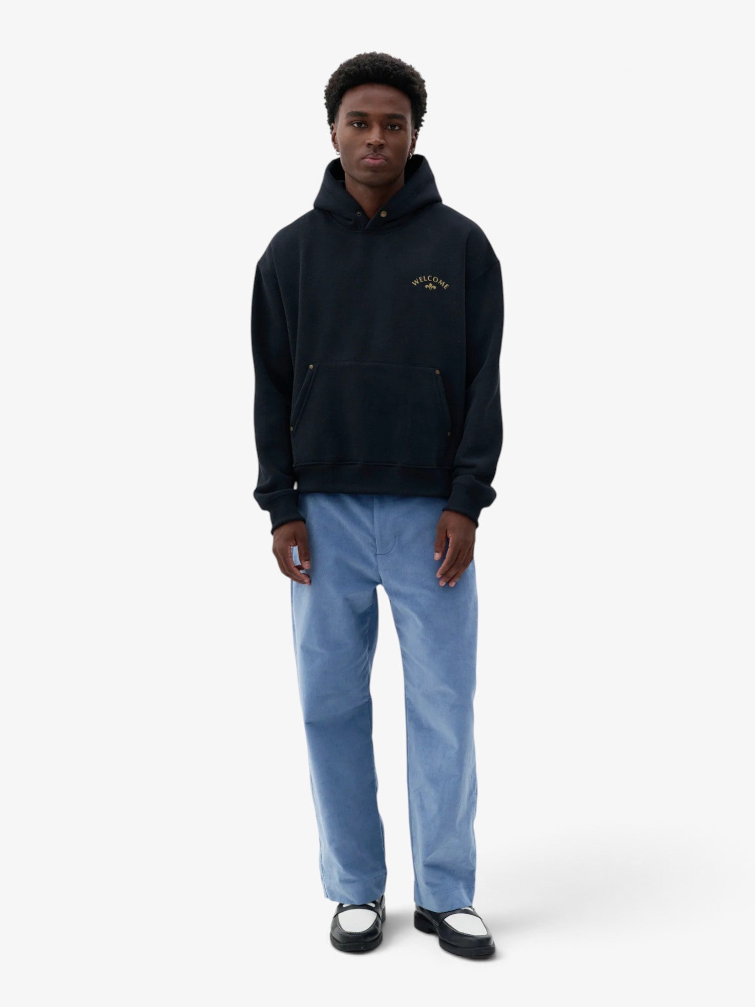Black 'Tulipa' Boxy Hoodie