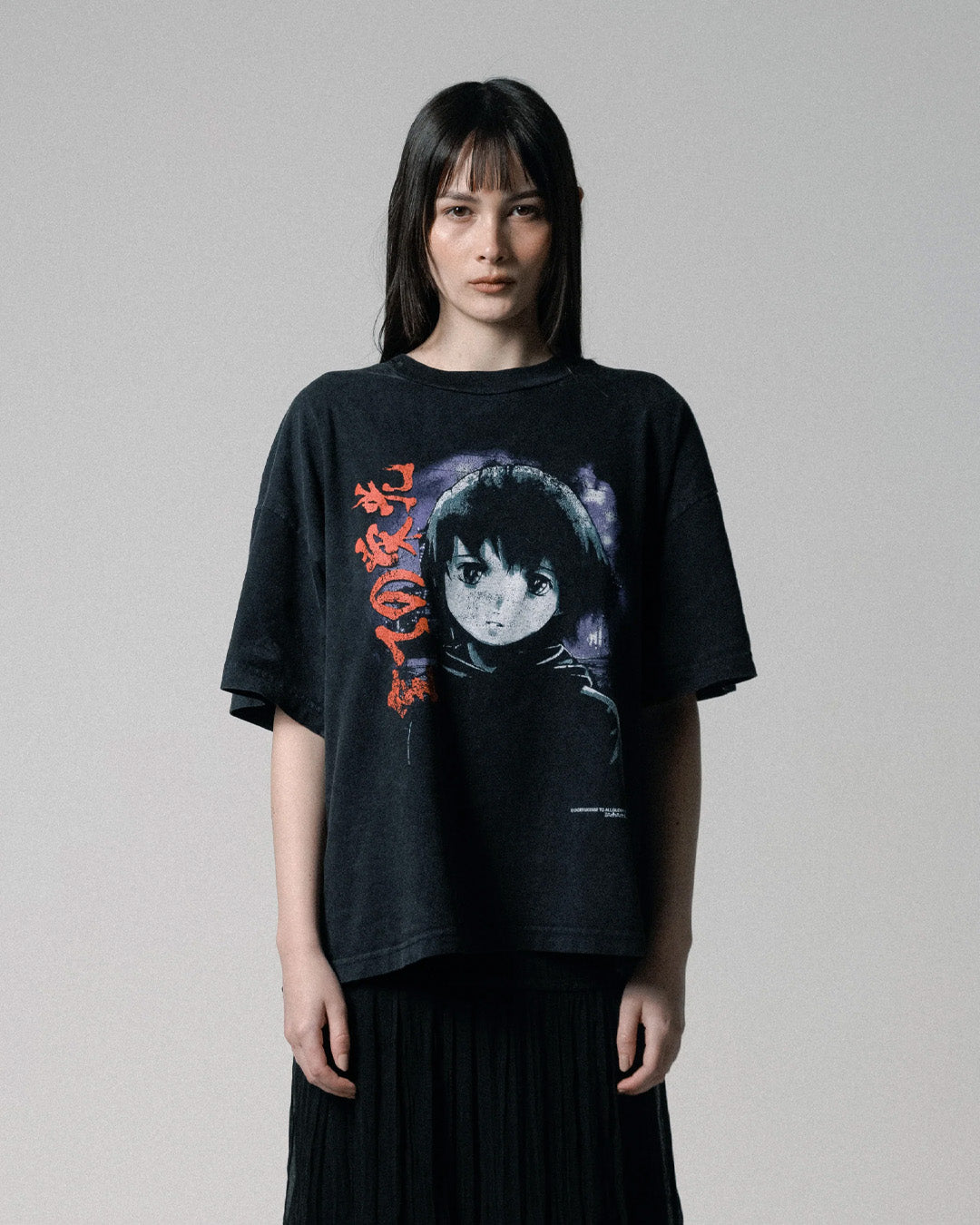 Black Washed 'Subete no Eiko' Tee