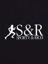 Black 'SR Runner' Biker Shorts