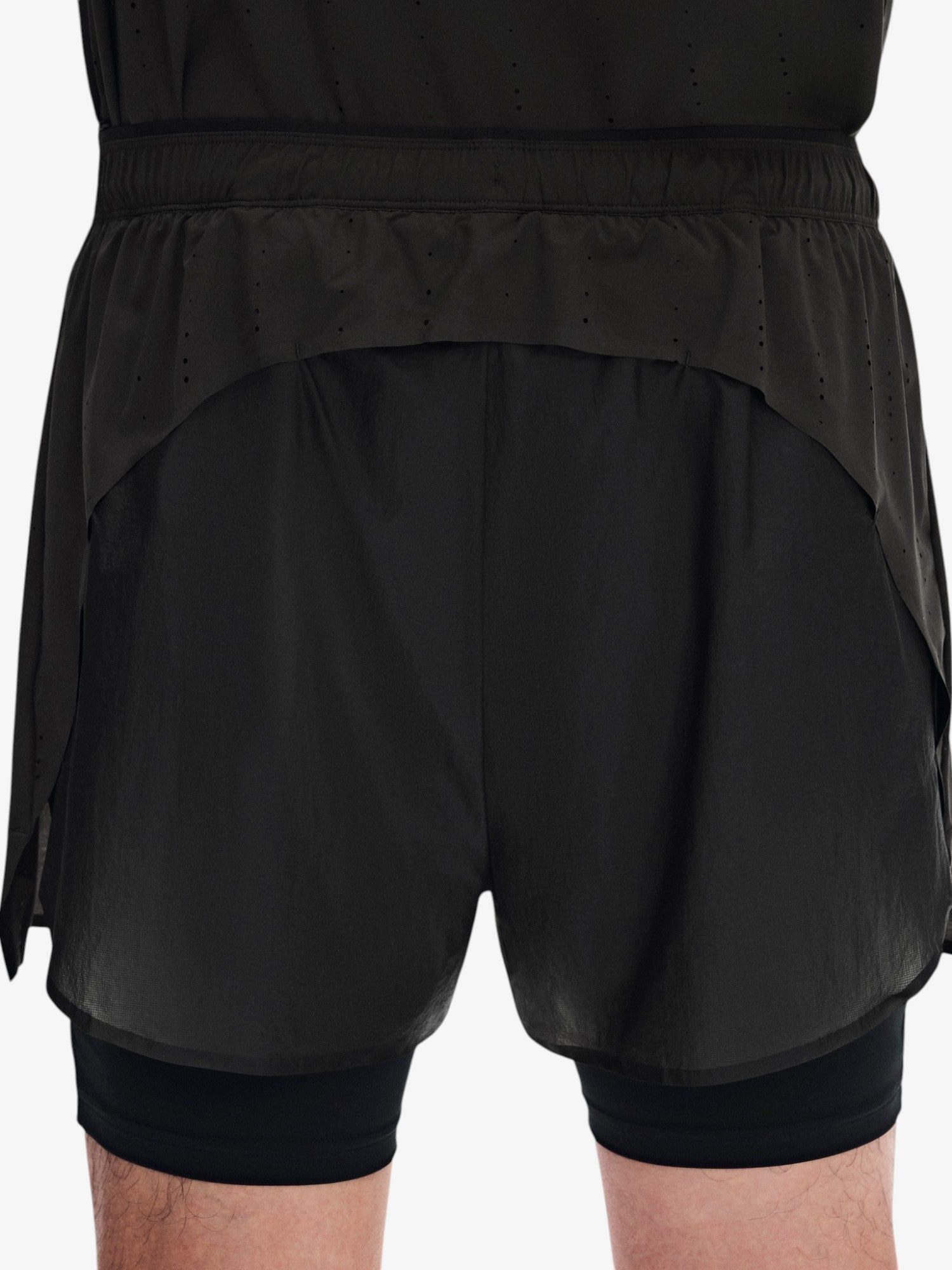 Black 'Zero' 2 in 1 Shorts X PAF
