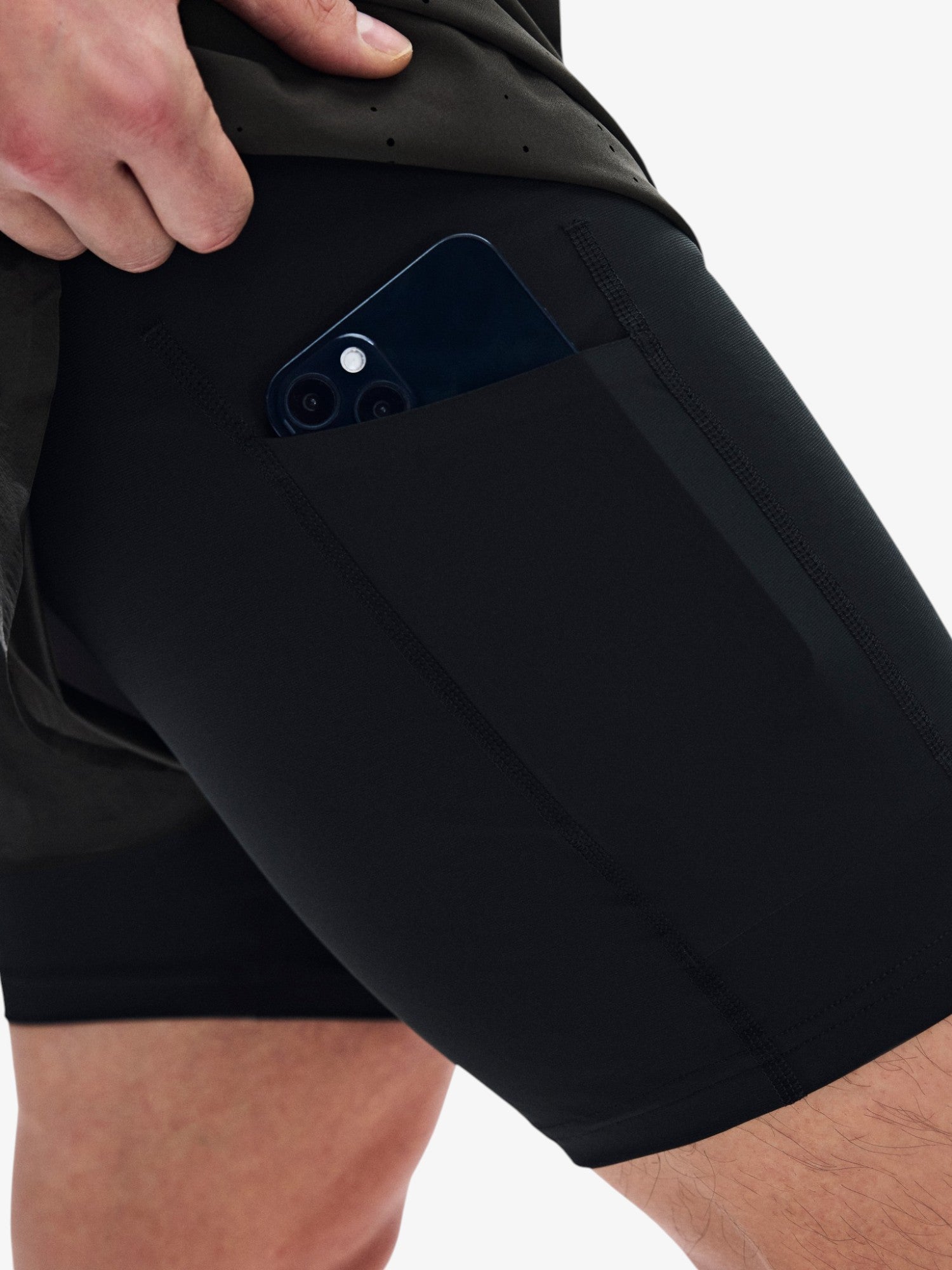 Black 'Zero' 2 in 1 Shorts X PAF