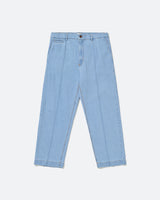 Blue Creased Denim Pants