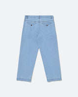 Blue Creased Denim Pants