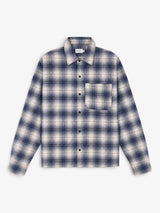 Blue Faded Checked Shirt