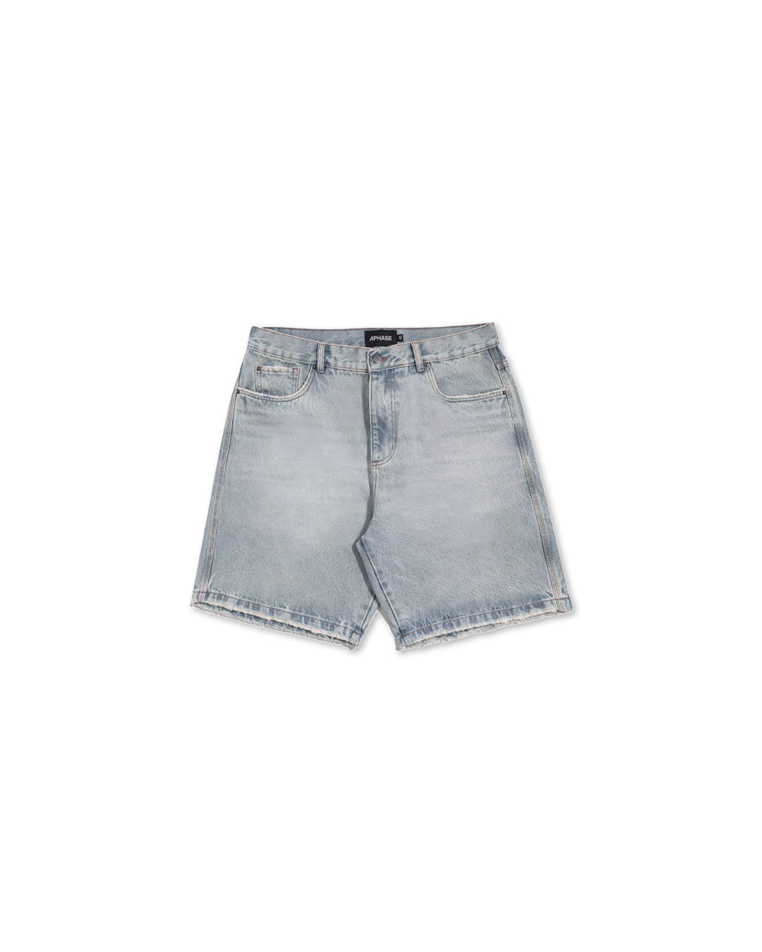 Blue Straight Demim Shorts