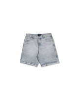 Blue Straight Demim Shorts
