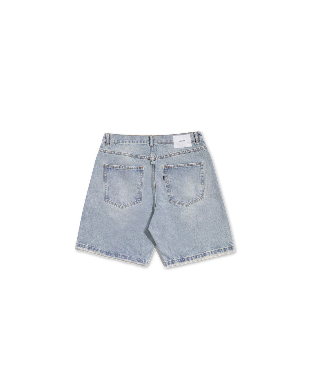 Blue Straight Demim Shorts