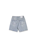Blue Straight Demim Shorts