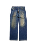 Blue Washed Straight Jeans