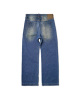 Blue Washed Straight Jeans