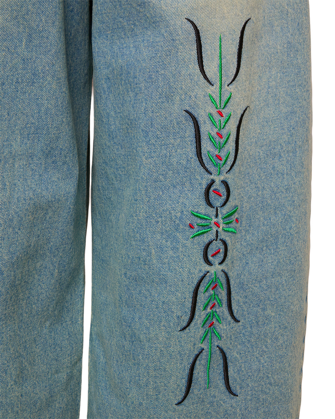 Blue Washed 'Rabiola' Baggy Jeans