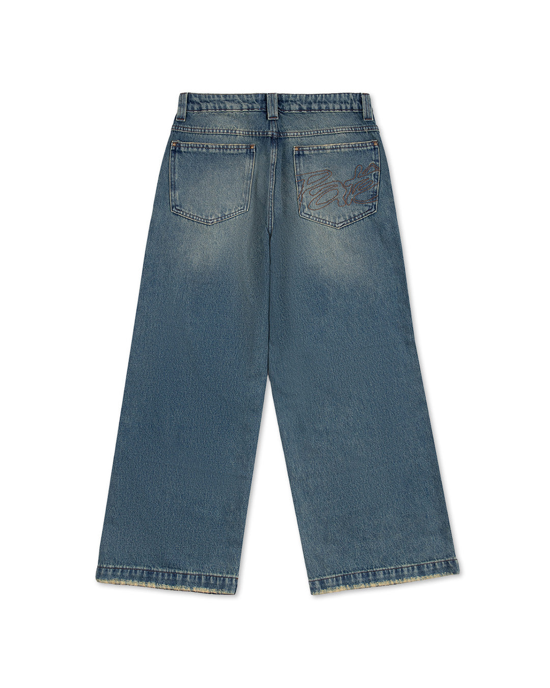 Blue Wide Leg Jeans
