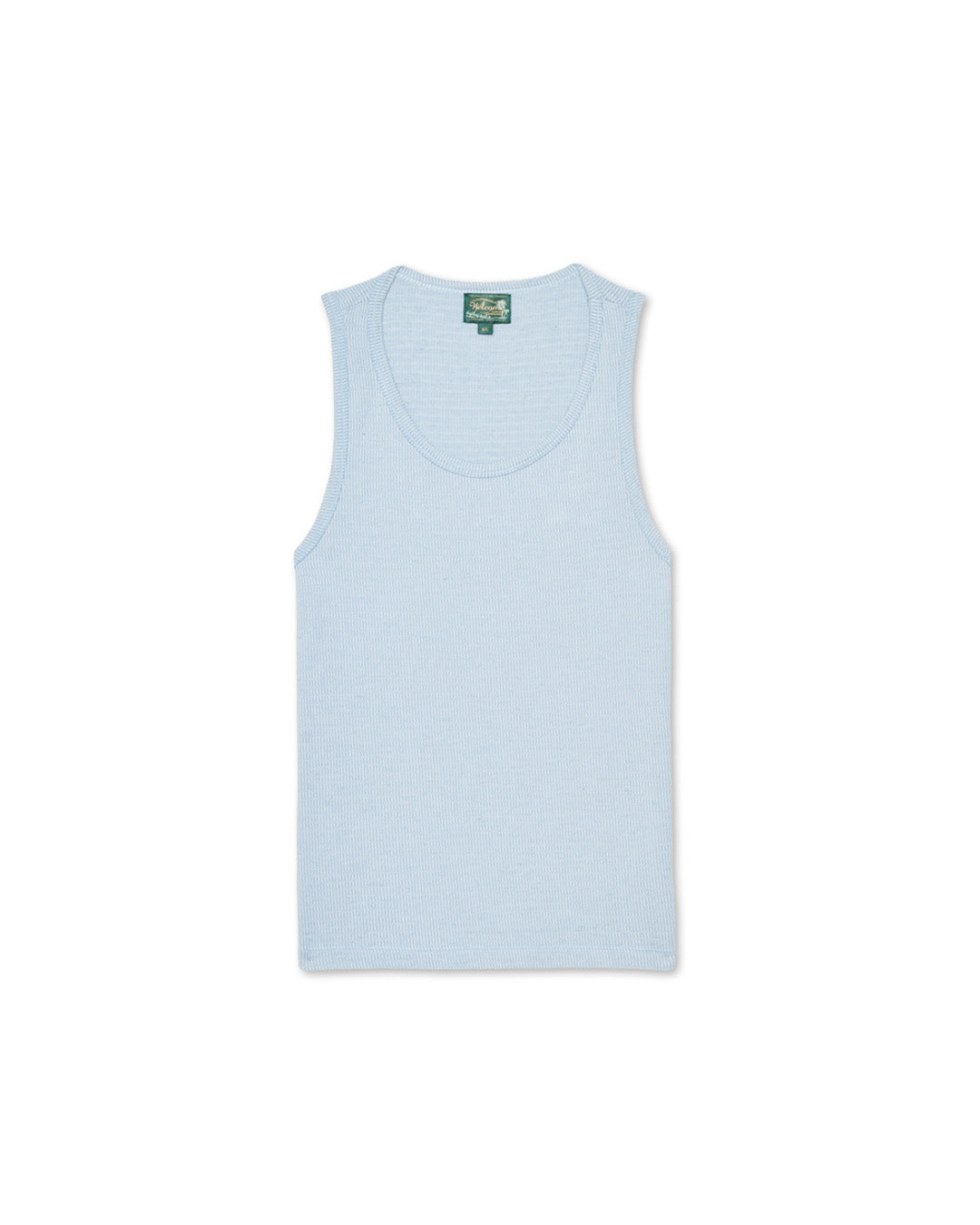 Blue Knitted Tank Top