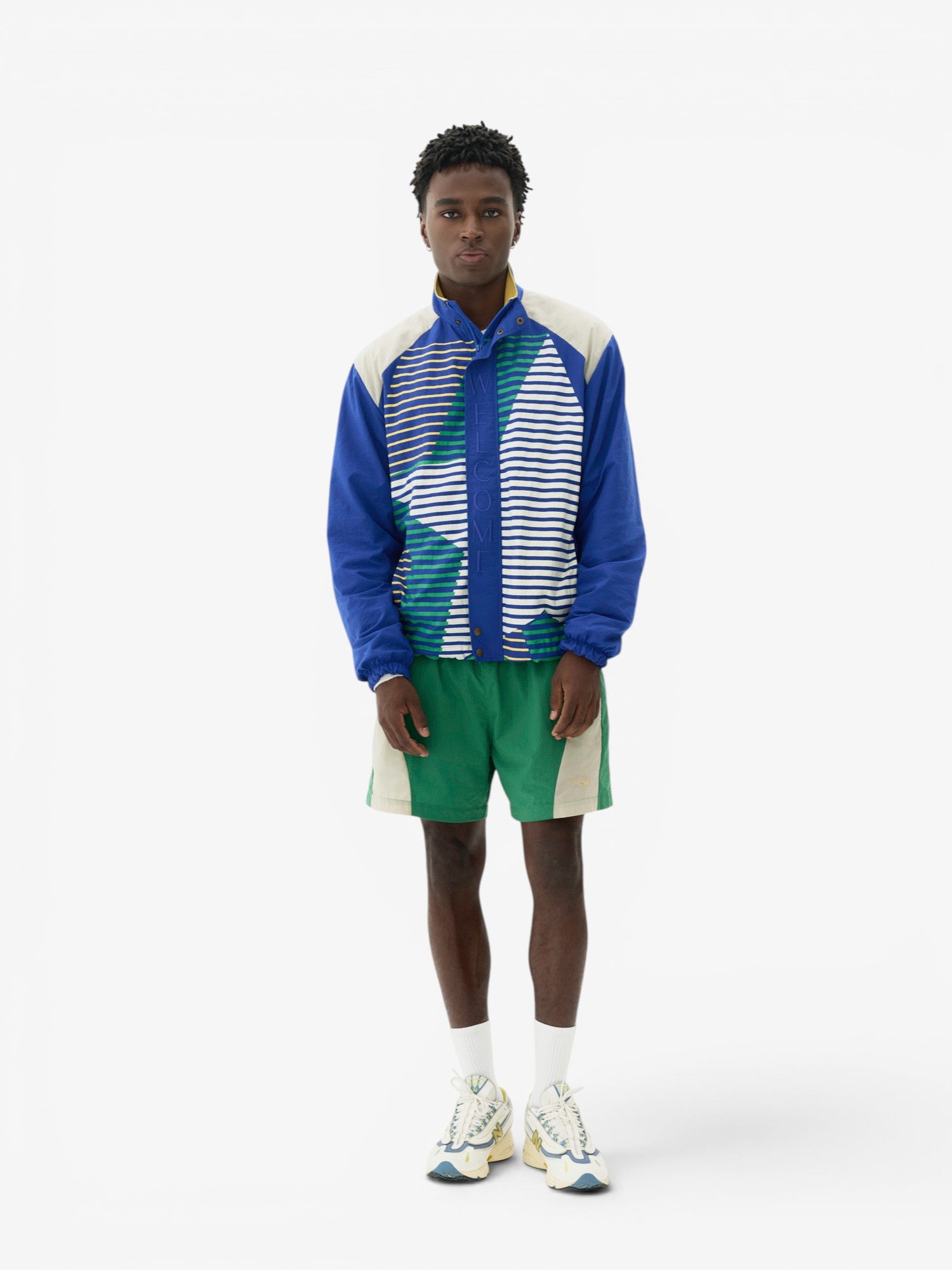 Blue 'Victory' Windbreaker Jacket