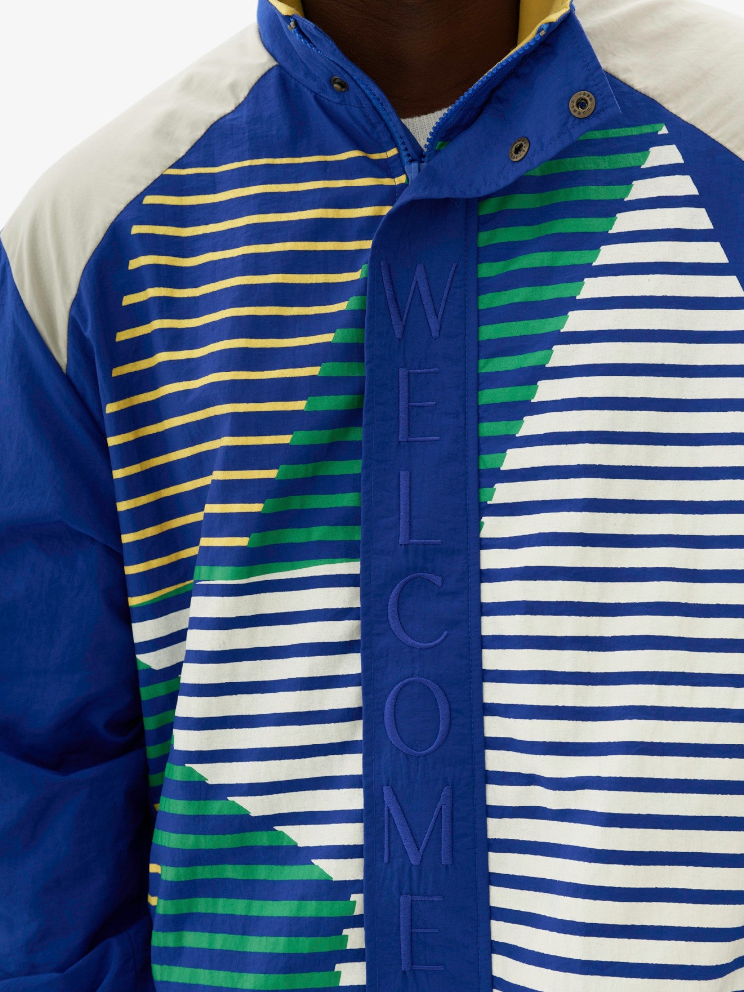 Blue 'Victory' Windbreaker Jacket