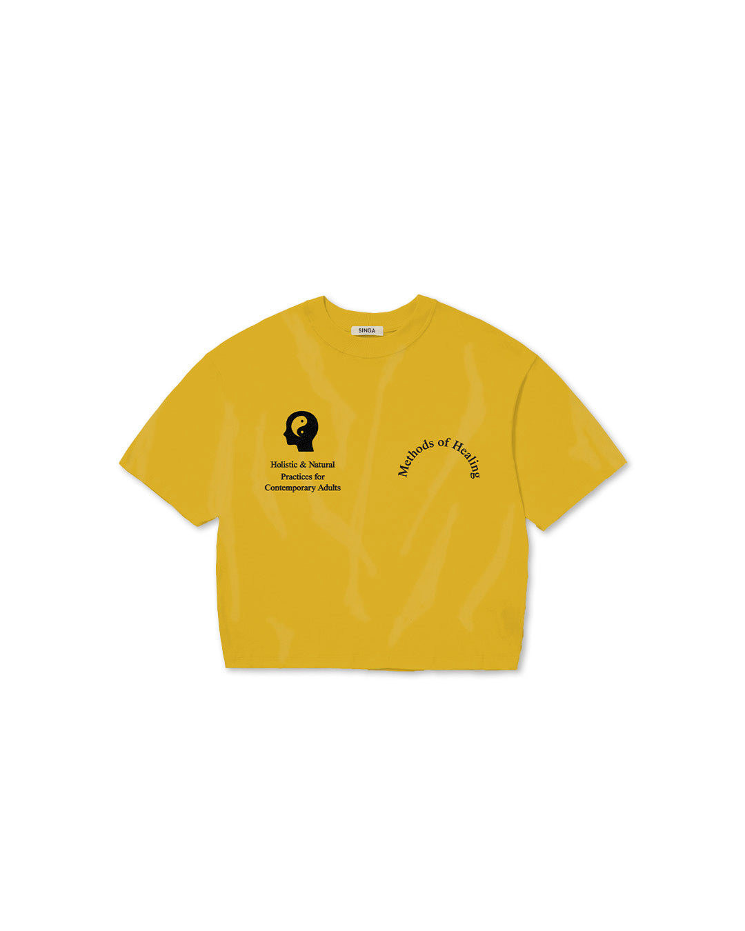 Yellow 'Methods Of Healing' Boxy Tee