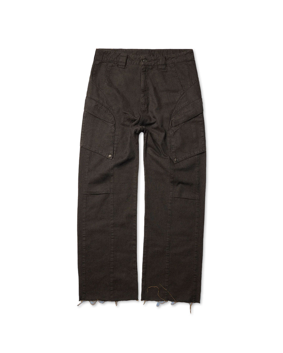 Brown Washed Cargo Pants