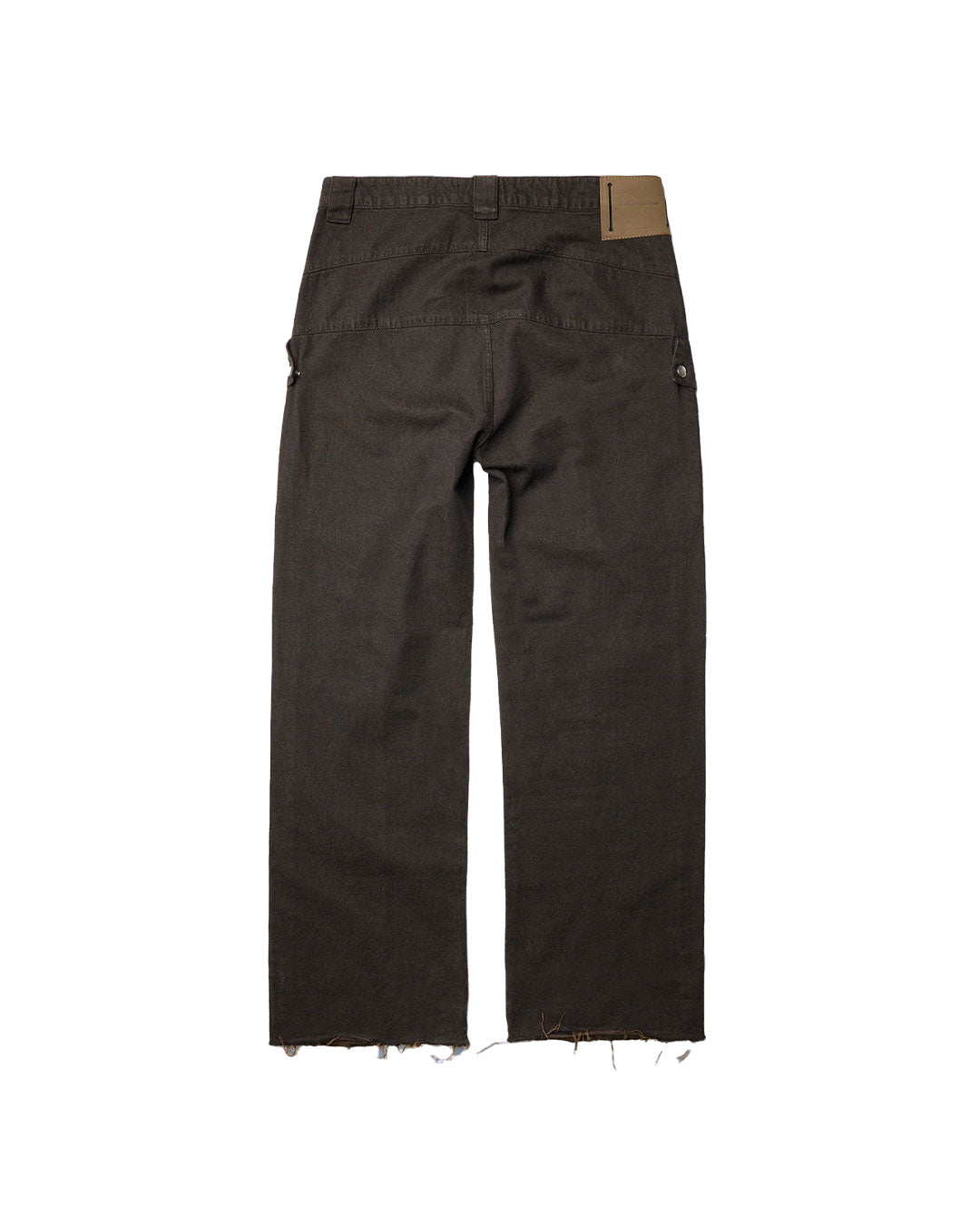 Brown Washed Cargo Pants