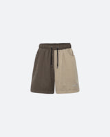 Brown Bicolor Shorts