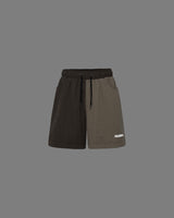 Brown Bicolor Shorts