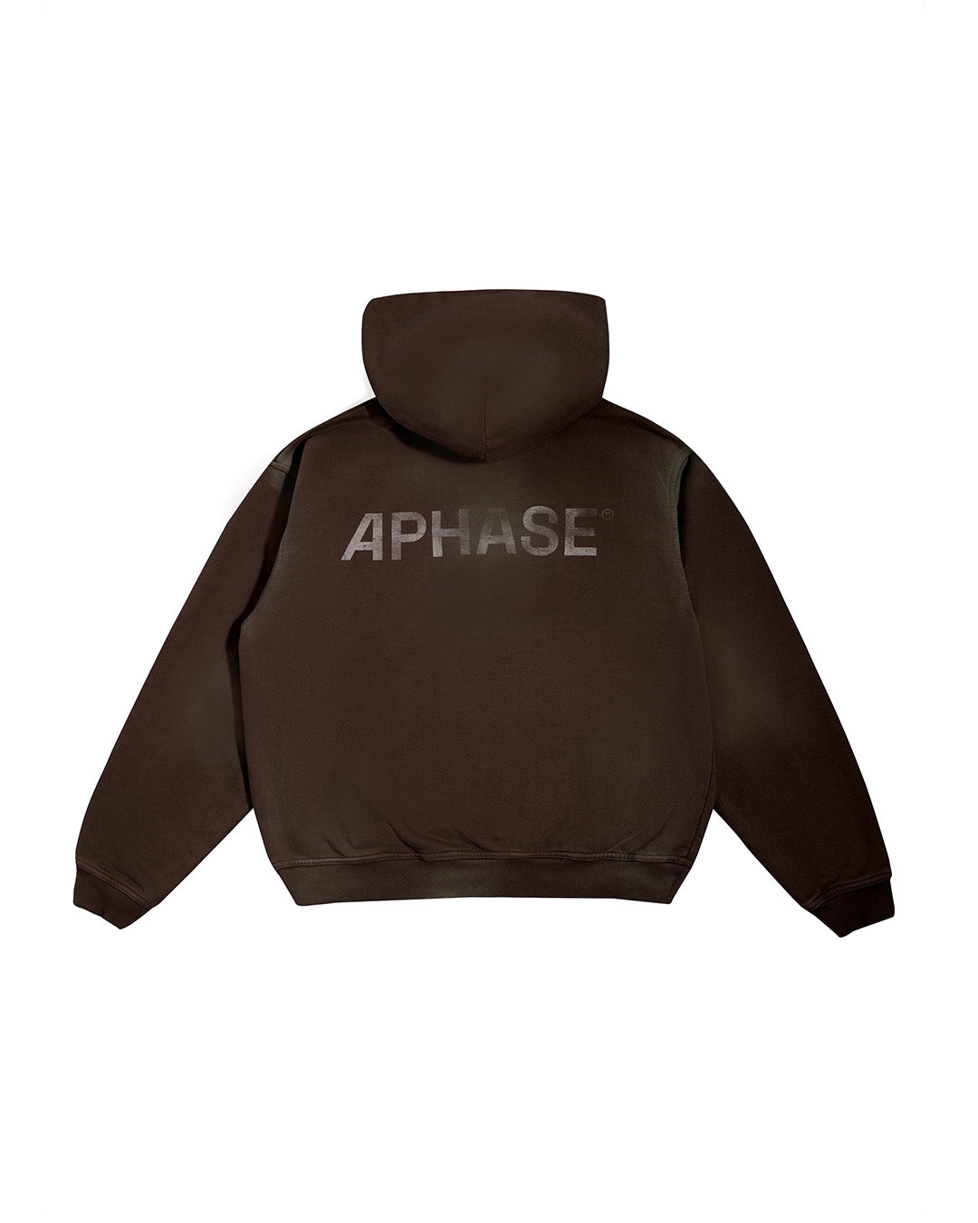 Brown Faded ' Classic' Zip Hoodie