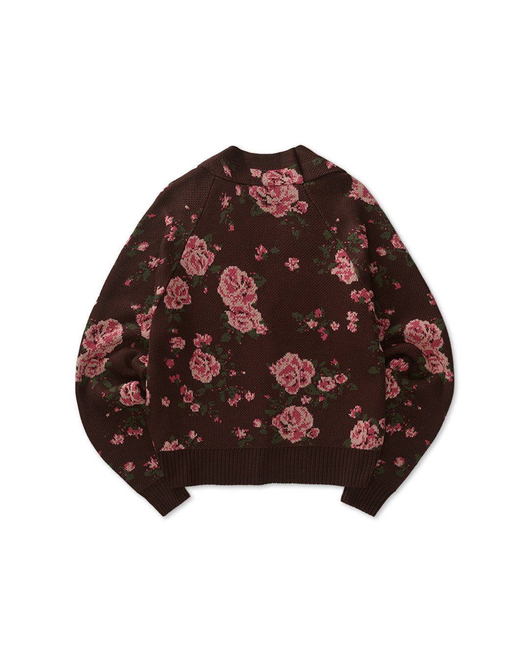 Brown Floral Cardigan