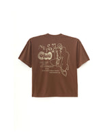 Brown 'Jazz Messenger' Boxy Tee