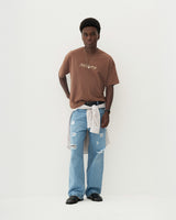 Brown 'Jazz Messenger' Boxy Tee