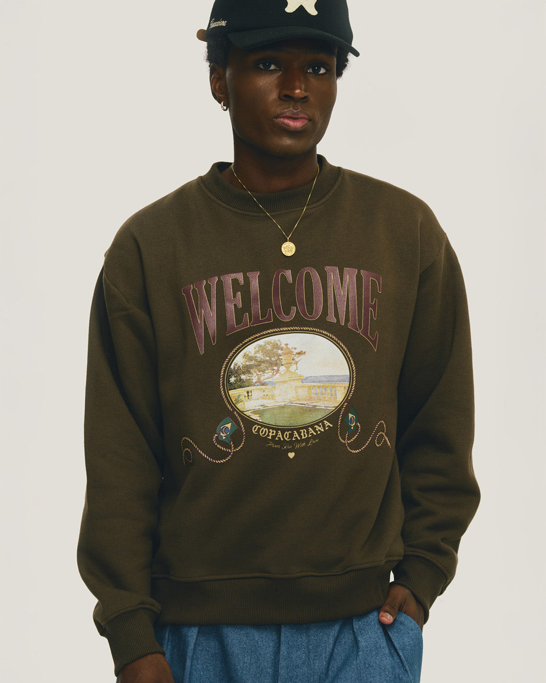 Brown 'Souvenir' Crewneck