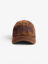 Brown Stoned 'Quadro' Cap
