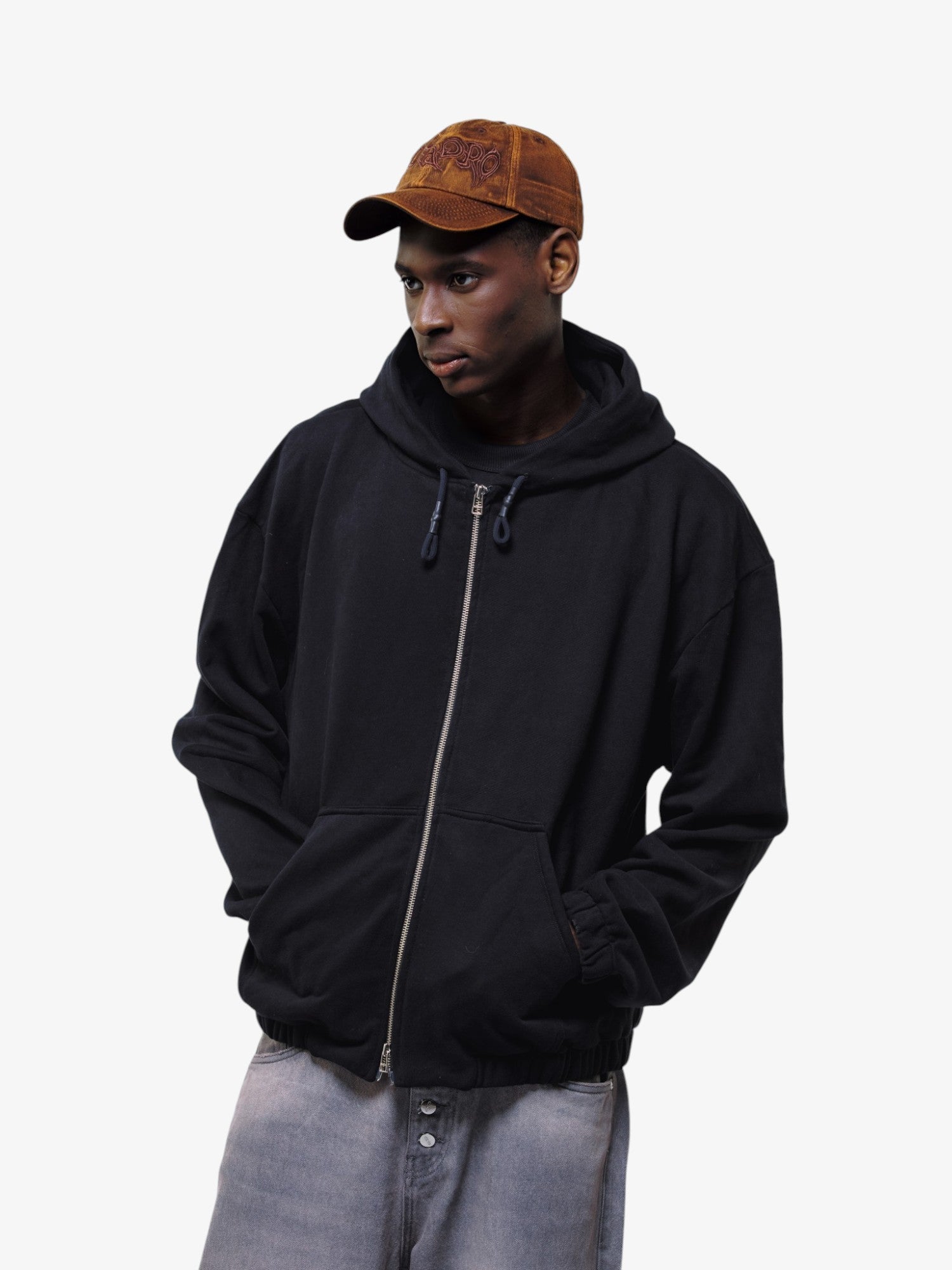Brown Stoned 'Quadro' Cap