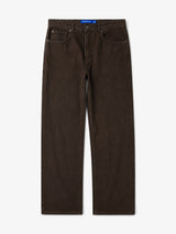 Brown Straight-Leg Jeans