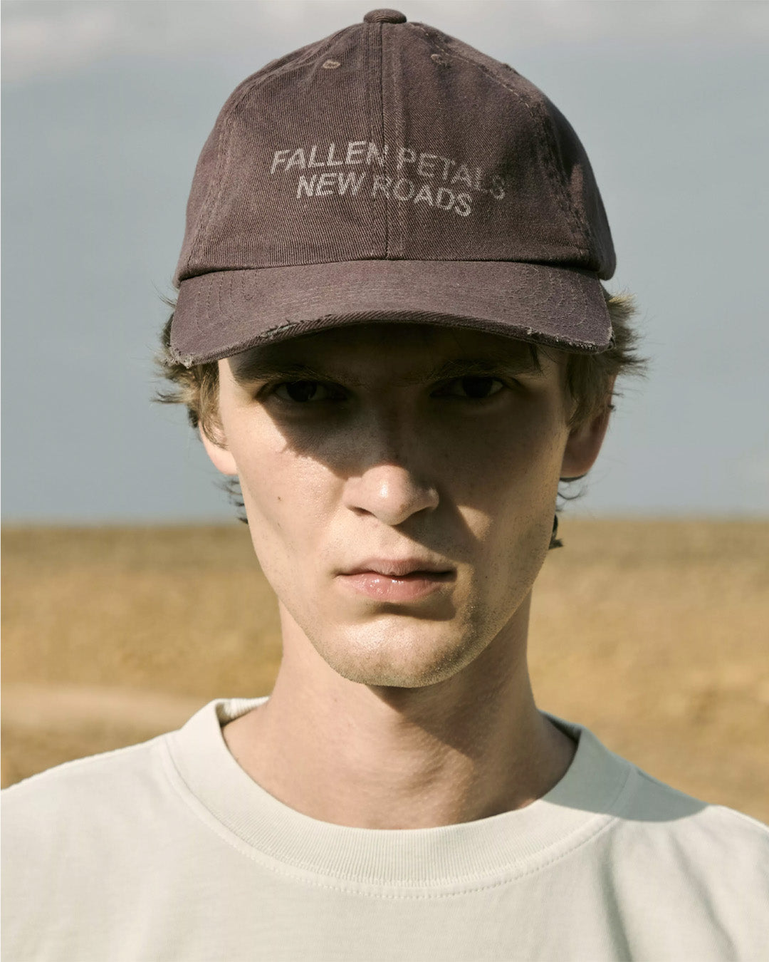 Brown Washed Stamp Cap