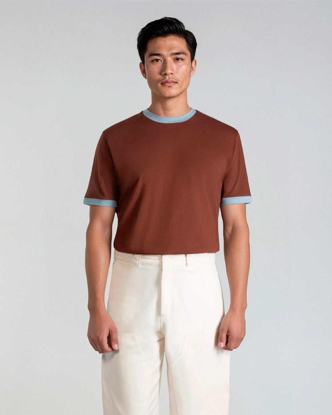 Brown/Blue 'Vintage' Slim Tee