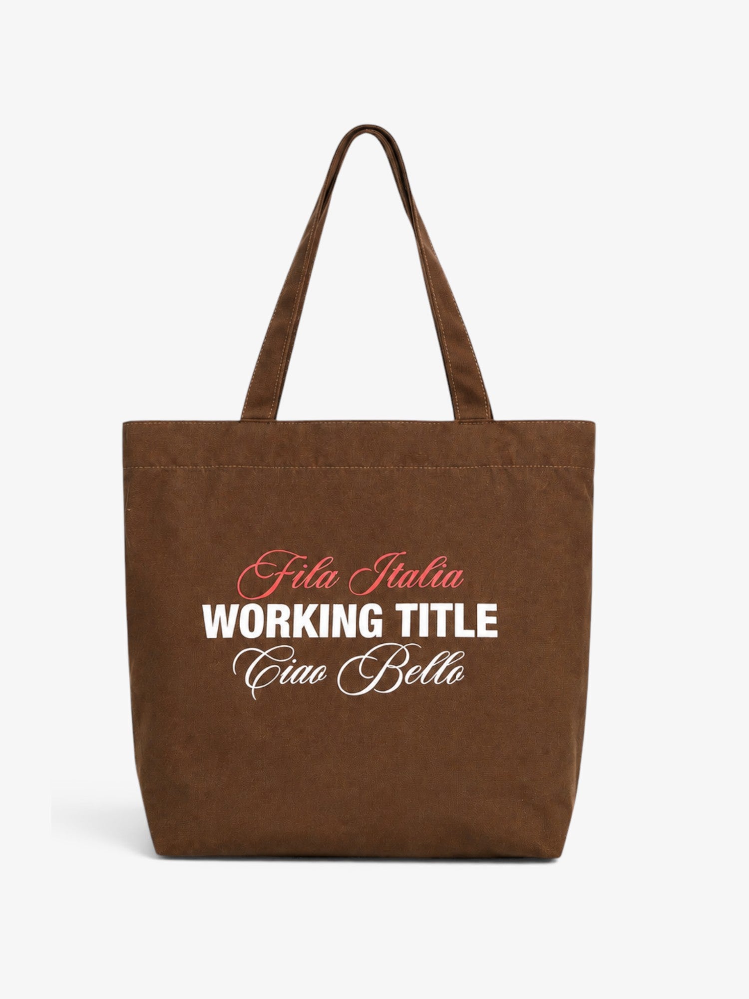 Brown 'Ciao Bello' Bag X FILA