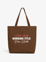 Brown 'Ciao Bello' Bag X FILA