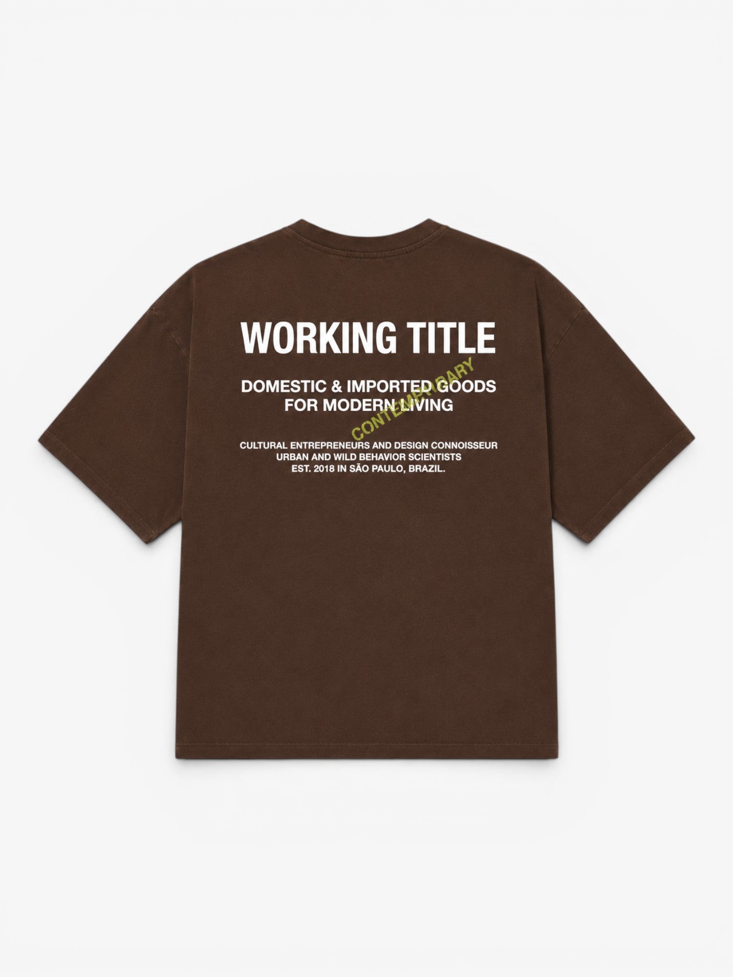 Brown 'Contemporary' Boxy Tee