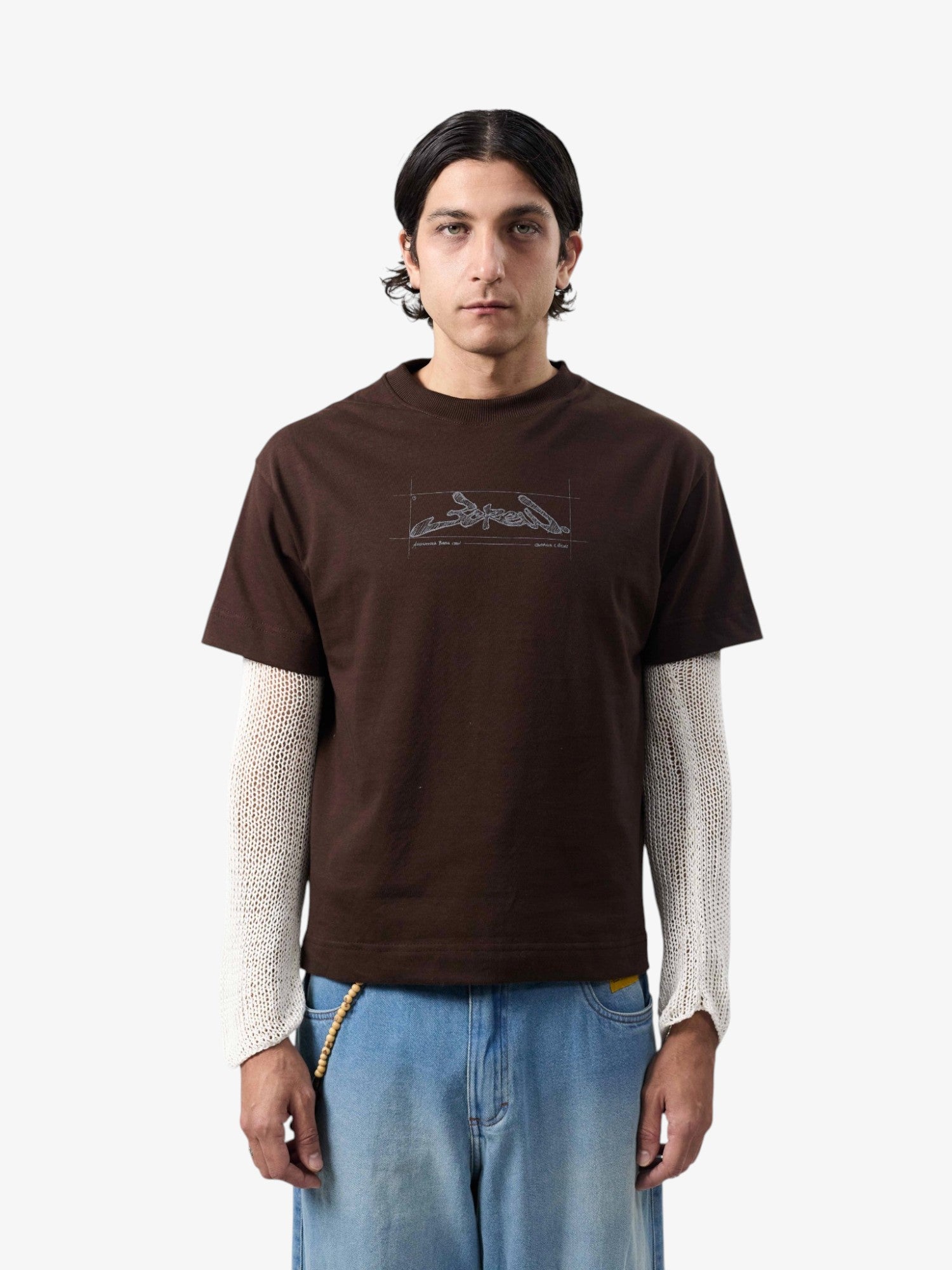 Brown 'Croqui' Tee