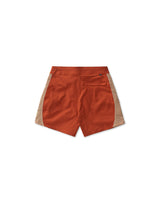 Brown 'Curved' Mesh Boardshorts