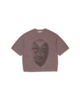 Brown 'Divine Energy Caviar' Over Boxy Tee